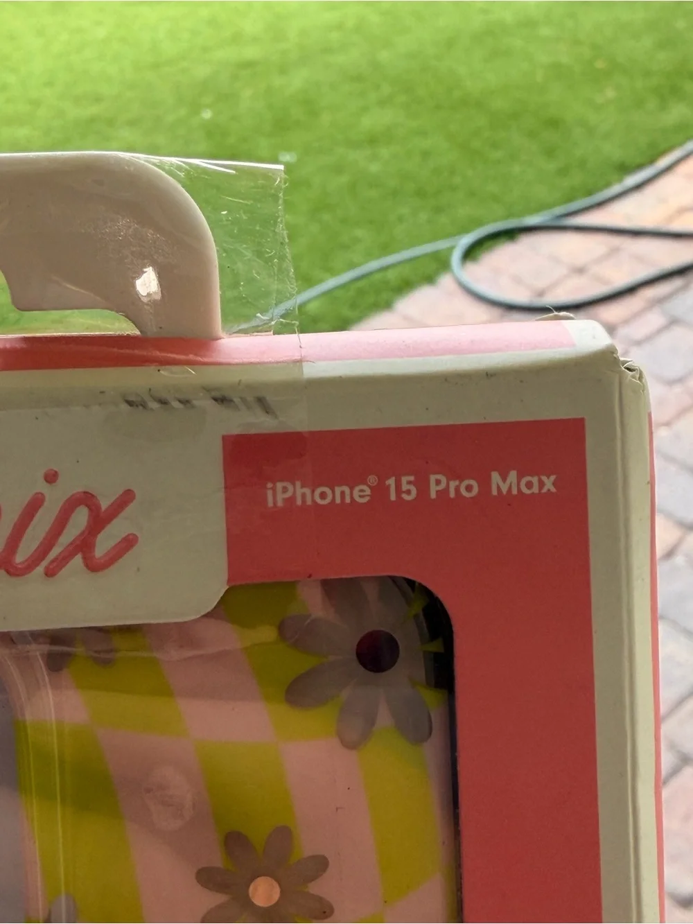 Sonix Pink & Lime Floral Checkerboard MagSafe Case for iPhone 15 Pro Max